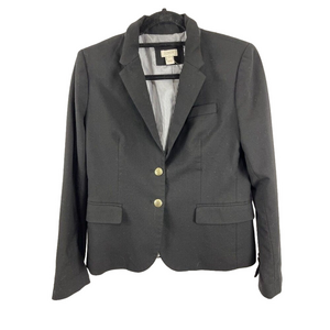J. Crew Black Schoolboy Blazer Women's Size 8 Preppy Academia College
